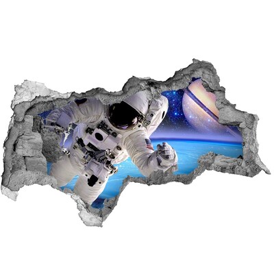 Fotomural autoadhesivo efecto agujero 3d Astronauta en el espacio