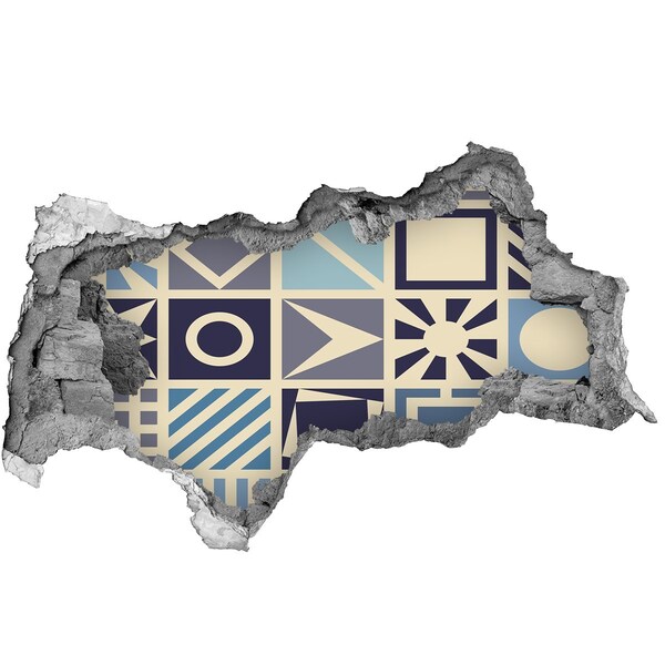 Fotoobraz dziura na ścianę Geometria na ścianie