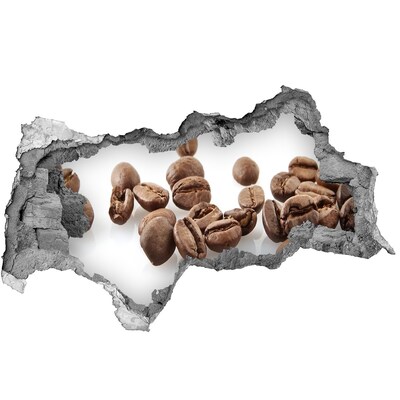 Pegatina decorativa agujero en la pared 3d Café en el corazón del muro