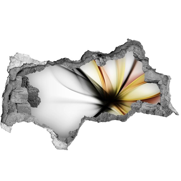 Samoprzylepna dziura naklejka Złamana ściana z abstrakcyjnym wzorem