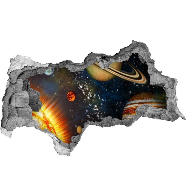 Fotomural autoadhesivo efecto agujero 3d Explosión cósmica