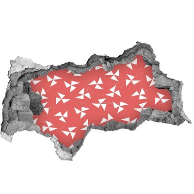 Fotoobraz dziura na ścianę Wzór w czerwonym odcieniu