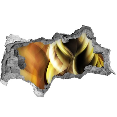 Pegatina decorativa agujero en la pared 3d Agujero abstracto en la pared