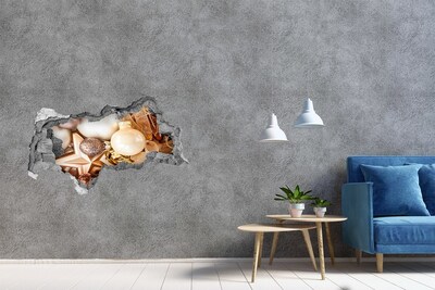 Vinilo adhesivo boquete en la pared rota Decoraciones navideñas de Hole in the Wall