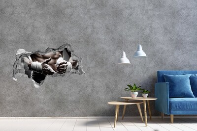 Foto zdjęcie dziura na ścianę Mistrz sportów walki