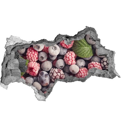 Fotomural autoadhesivo efecto agujero 3d Un paraíso frutal escondido en la pared