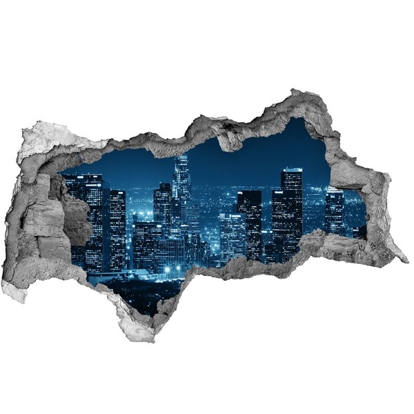 Fototapeta dziura na ścianę 3d Nocny widok na Los Angeles