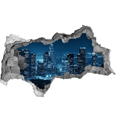 Fototapeta dziura na ścianę 3d Nocny widok na Los Angeles