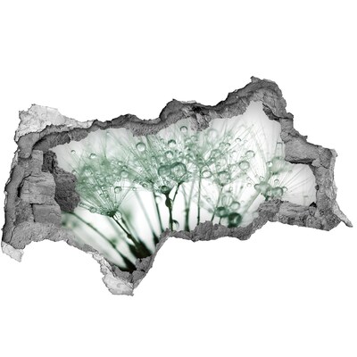 Fotomural autoadhesivo efecto agujero 3d Un sueño floral detrás de la pared.