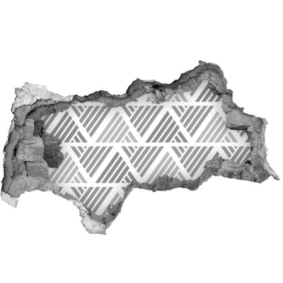 Fotomural autoadhesivo efecto agujero 3d Geometría en el hormigón