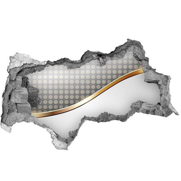 Fotomural autoadhesivo efecto agujero 3d Pared de espejos rota