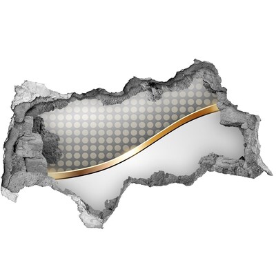 Fotomural autoadhesivo efecto agujero 3d Pared de espejos rota