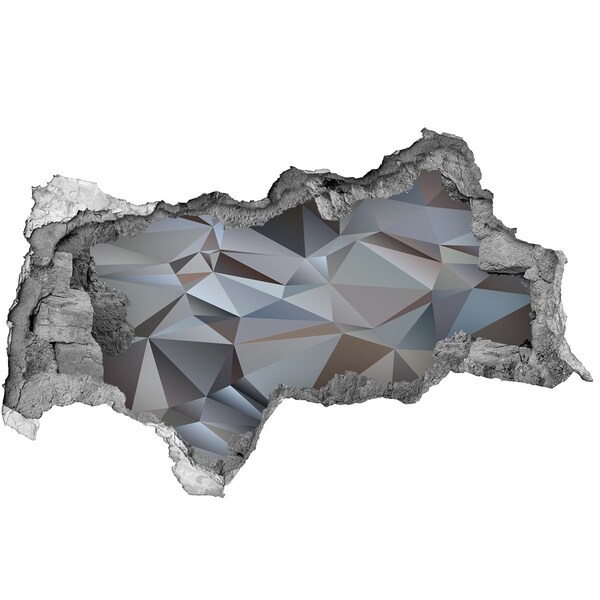 Samoprzylepna dziura naklejka Kamienna dziura z geometrycznymi kształtami