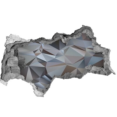 Samoprzylepna dziura naklejka Kamienna dziura z geometrycznymi kształtami