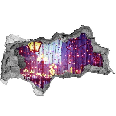 Foto zdjęcie dziura na ścianę Świąteczne Światła w Mieście