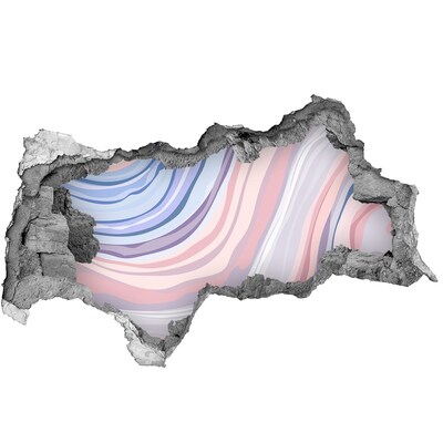 Fotomural autoadhesivo efecto agujero 3d Agujero colorido en la pared