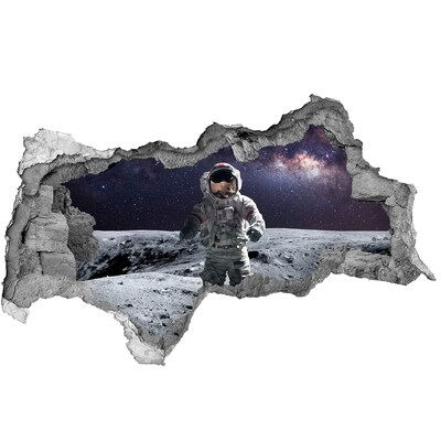 Fototapeta dziura na ścianę Astronauta na Księżycu