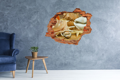 Samoprzylepna dziura na ścianę Skarby morskie