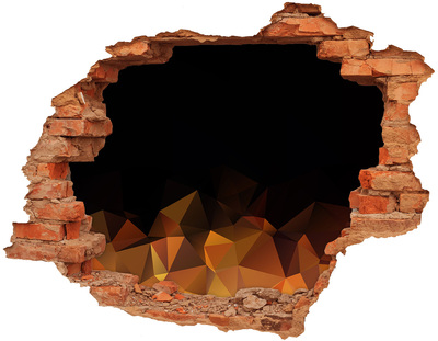 Trampantojo de pared rota efecto profundidad El interior del volcán