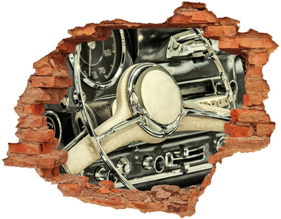 Trampantojo de pared rota efecto profundidad La elegante cabina de un coche clásico