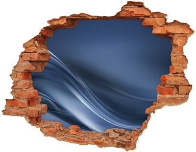 Vinilo pared rota 3d efecto realista Un agujero en la pared con vista al cielo