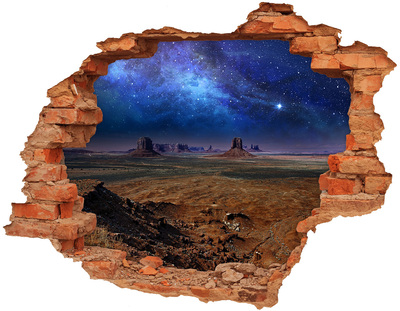 Foto zdjęcie dziura na ścianę Kosmiczny krajobraz w Monument Valley