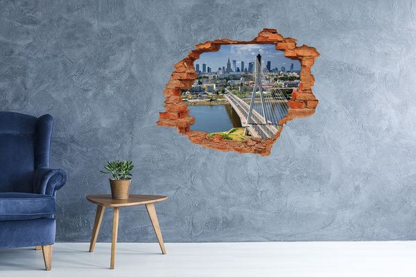 Fototapeta dziura na ścianę Most w Warszawie