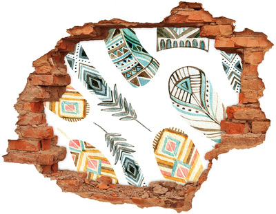 Vinilo pared rota 3d efecto realista Diseños exóticos de agujeros en la pared