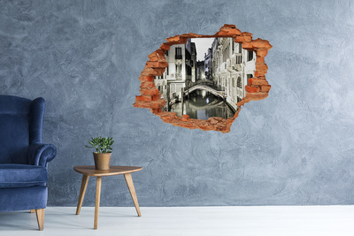 Fototapeta dziura na ścianę 3d Wenecja nocą