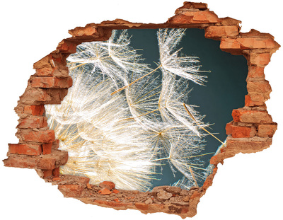 Samoprzylepna naklejka Kwiatowy krajobraz za dziurą