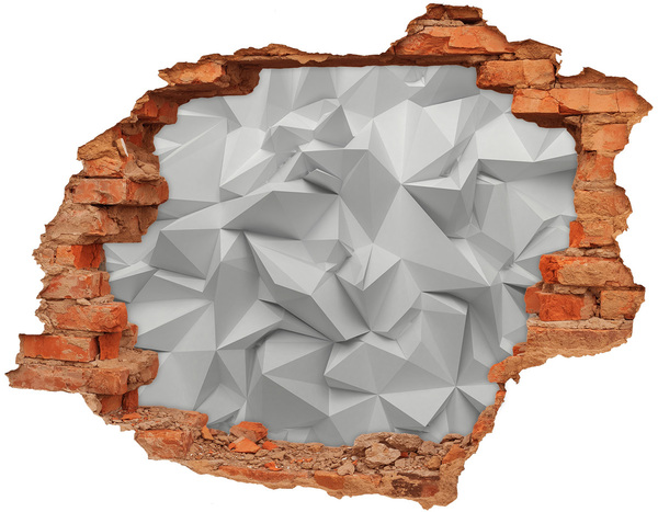 Dziura 3d fototapeta naklejka Nowoczesna dziura w ścianie