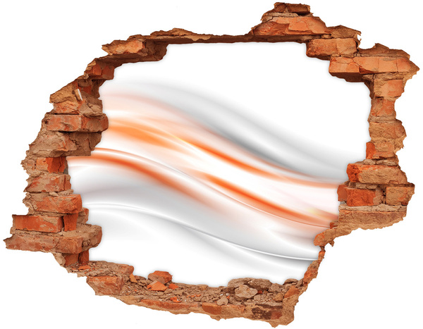 Dziura 3d fototapeta na ścianę Futurystyczny krajobraz