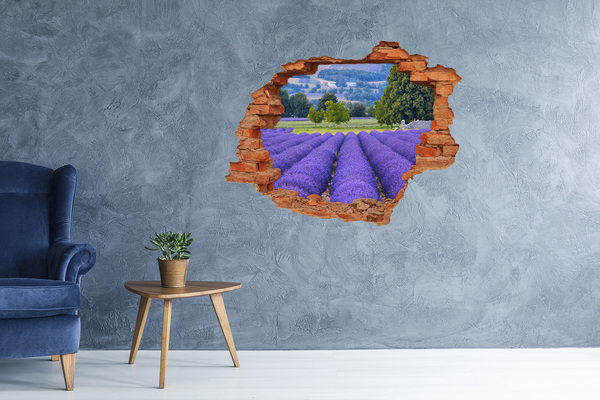 naklejka fototapeta 3D widok Lawendowe pola w Provence