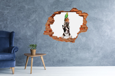 Trampantojo de pared rota efecto profundidad Torre de la Amistad Animal