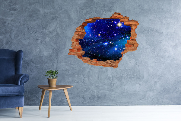 Pegatina de vinilo agujero 3d para pared Agujero espacial en la pared