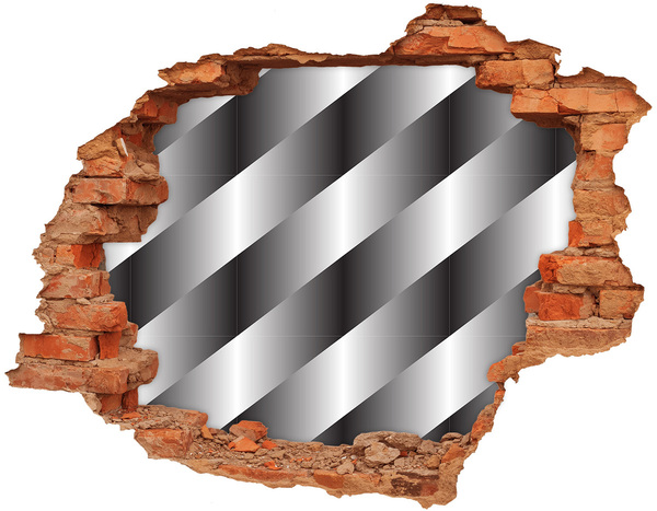 Dziura 3d fototapeta naklejka Iluzja Złamanego Ściany