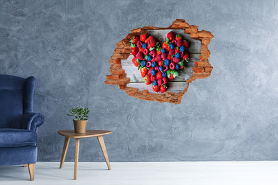 Trampantojo de pared rota efecto profundidad Paraíso de la fruta