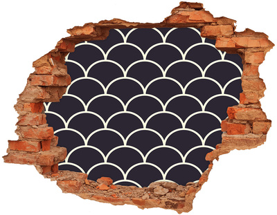 Fotoobraz dziura na ścianę naklejka Fale w ciemności