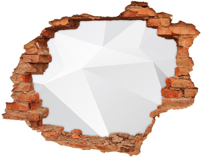 Pegatina de vinilo agujero 3d para pared Muro roto con reflejo de luz
