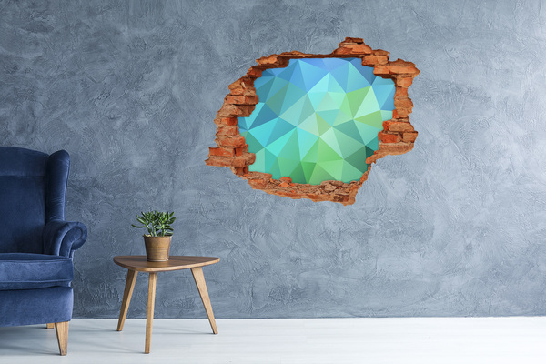 Dziura 3d fototapeta naklejka Wirtualna dziura w ścianie