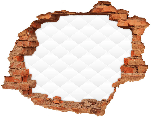 Trampantojo de pared rota efecto profundidad Un muro roto que da al vacío