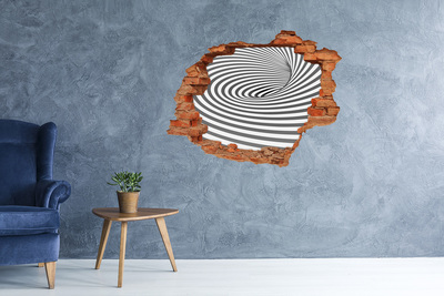 Trampantojo de pared rota efecto profundidad Vórtice en la realidad
