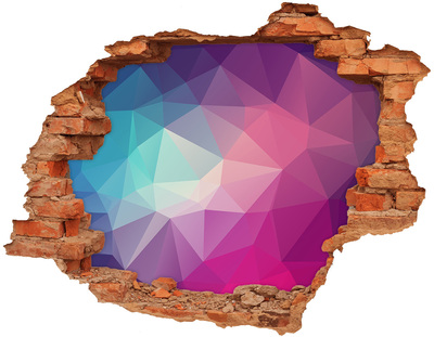 Pegatina agujero en la pared autoadhesiva Geometría en el agujero