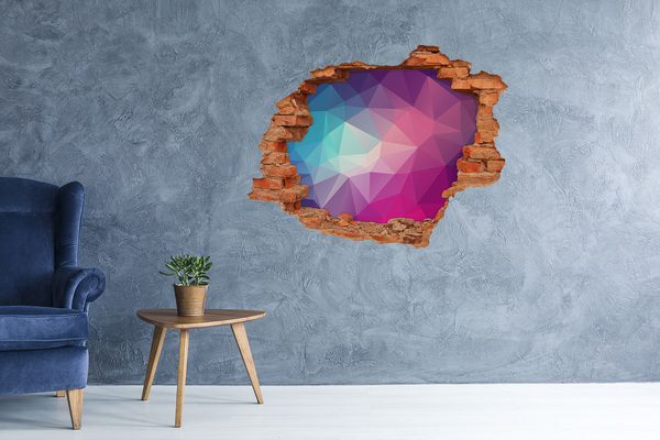 Samoprzylepna dziura na ścianę Geometria w dziurze