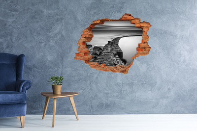 naklejka fototapeta 3D widok Kamienny bulwar nad morzem