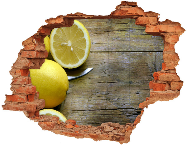 Trampantojo de pared rota efecto profundidad Paraíso del limón