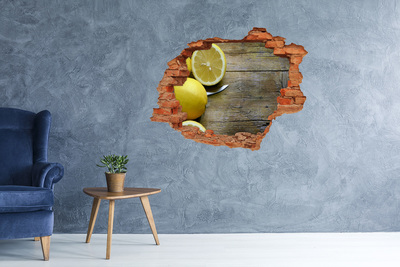 Trampantojo de pared rota efecto profundidad Paraíso del limón