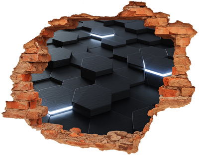 Pegatina de vinilo agujero 3d para pared Espacio moderno detrás de las paredes