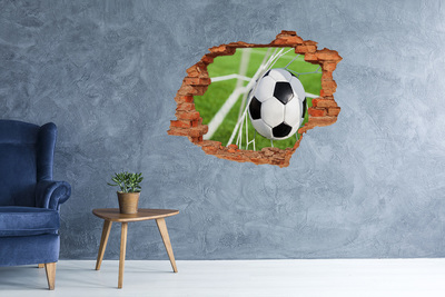 Pegatina de vinilo agujero 3d para pared Un gol en el fútbol