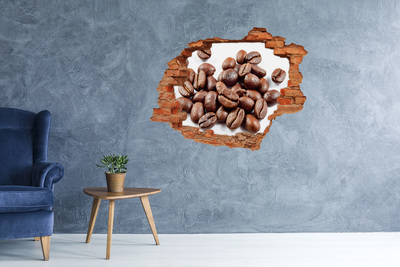 Pegatina agujero en la pared autoadhesiva Café en una pared en ruinas